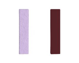Simili cuir bague 12 mm Les Georgettes - Lavande Métallisée/Violette Sauvage