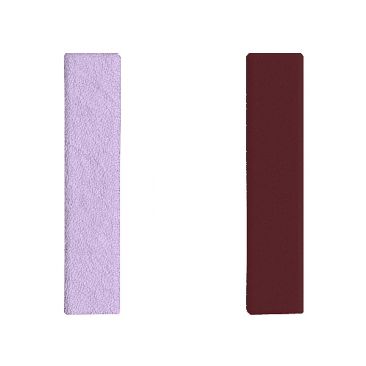 Simili cuir bague 12 mm Les Georgettes - Lavande Métallisée/Violette Sauvage