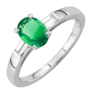 Bague or émeraude & diamants - 7VG024GEB