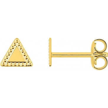 Boucles d'oreilles boutons plaqué or - 135747