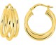 Boucles d'oreilles créoles or - 9K3872