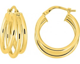 Boucles d'oreilles créoles or - 9K3872
