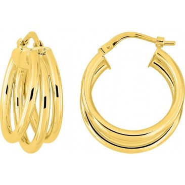Boucles d'oreilles créoles or - 9K3872
