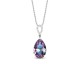 Collier argent et cristal Spark - A0271V