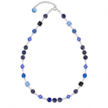 Collier argent et cristal Spark - A0374B