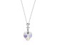 Collier argent et cristal Spark - A433AB