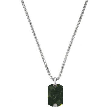 Collier acier & carbone Jourdan - JH250126N