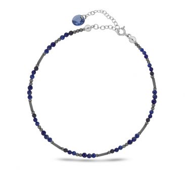 Chaine de cheville argent et cristal Spark - A0519LL