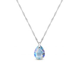 Collier argent et cristal Spark - A0564A
