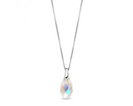Collier argent et cristal Spark - A0572AB
