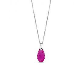 Collier argent et cristal Spark - A0572FF