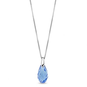 Collier argent et cristal Spark - A0572IB