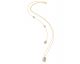 Collier dos argent doré et cristal Spark - G0576C