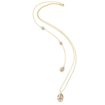 Collier dos argent doré et cristal Spark - G0576C