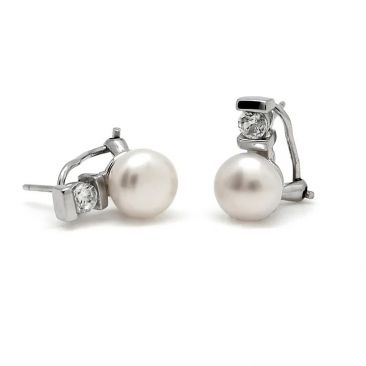 Boucles d'oreilles argent perles & oxydes LINEARGENT - 10886-A