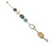 Bracelet argent rosé & pierres couleur LINEARGENT - 19280-P