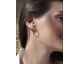 Boucles d'oreilles argent bicolore LINEARGENT - 19331-A