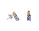 Boucles d'oreilles argent oxydes LINEARGENT - 19518-B-A
