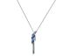 Collier argent et oxydes LINEARGENT - 19550-PE
