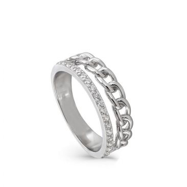 Bague argent & oxydes LINEARGENT - 19574-R