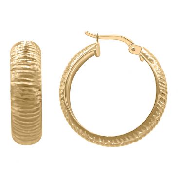 Boucles d'oreilles créoles or Stepec - aOTUIO