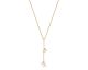 Collier argent doré et perles Jourdan - AJF210134N