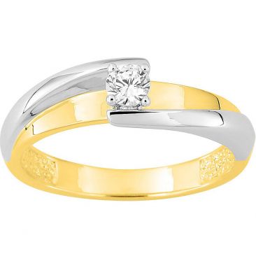 Bague empierrée plaqué or & oxydes - 137363.1