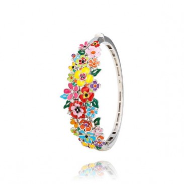 Bracelet rigide argent oxydes Una Storia - JO121225