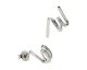 Boucles d'oreilles argent oxydes LINEARGENT - 19826-A