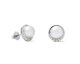 Boucles d'oreilles boutons argent perles & oxydes LINEARGENT - 19888-A