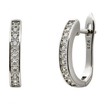 Boucles d'oreilles argent & oxydes LINEARGENT - 19927-A