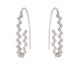 Boucles d'oreilles argent & oxydes de zirconium LINEARGENT - 20120-A