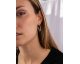 Boucles d'oreilles argent & oxydes de zirconium LINEARGENT - 20120-A