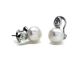 Boucles d'oreilles boutons argent perles & oxydes LINEARGENT - 9939-A