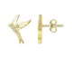 Boucles d'oreilles boutons plaqué or oxydes Phebus - 76400402