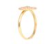 SUZANE bague ajustable email peche