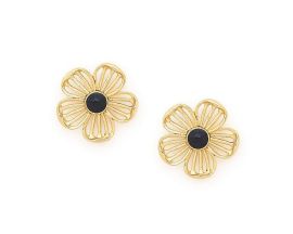Boucles d'oreilles boutons Franck Herval - 12--69534