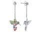 Boucles d'oreilles colibri pendants argent Una Storia - BO121228