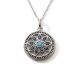 Collier argent turquoises - cJISI
