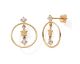 Boucles d'oreilles pendants or oxydes Stepec - nBBUOE