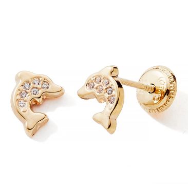 Boucles d'oreilles boutons or Stepec - BPTUTv