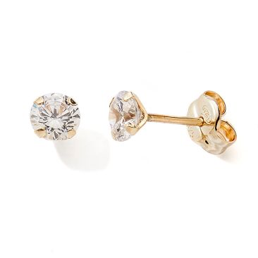 Boucles d'oreilles boutons or Stepec - UEEJ