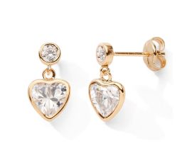 Boucles d'oreilles pendants or Stepec - N2959