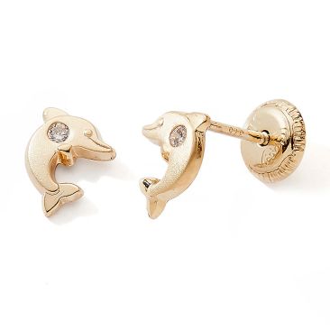 Boucles d'oreilles boutons or Stepec - nXXPBv