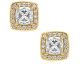 Boucles d'oreilles boutons or Stepec - cSEPIO