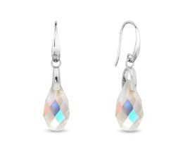 Boucles d'oreilles dormeuses argent et cristal Spark - A0571AB