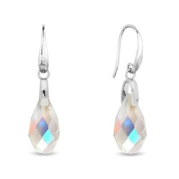 Boucles d'oreilles dormeuses argent et cristal Spark - A0571AB