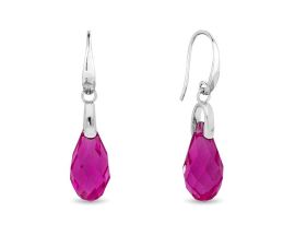 Boucles d'oreilles brisures argent et cristal Spark - A0571FF