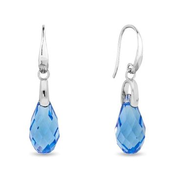 Boucles d'oreilles brisures argent et cristal Spark - A0571IB