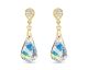 Boucles d'oreilles dormeuses argent et cristal Spark - G0573AB